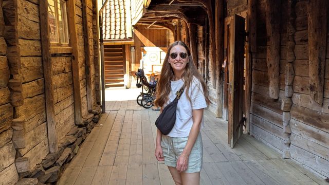 Nicole on her travels