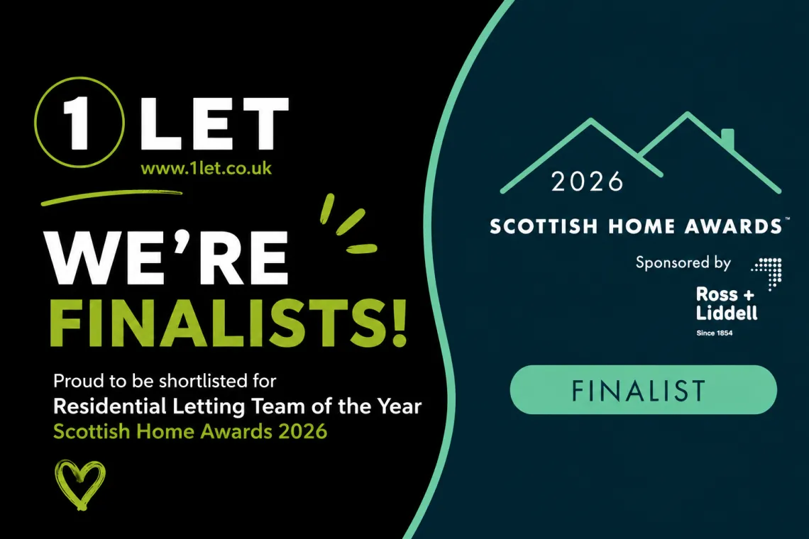 We’re finalists! 1Let has been shortlisted for Residential Letting Team of the Year at the Scottish Home Awards 2026. Here’s why.